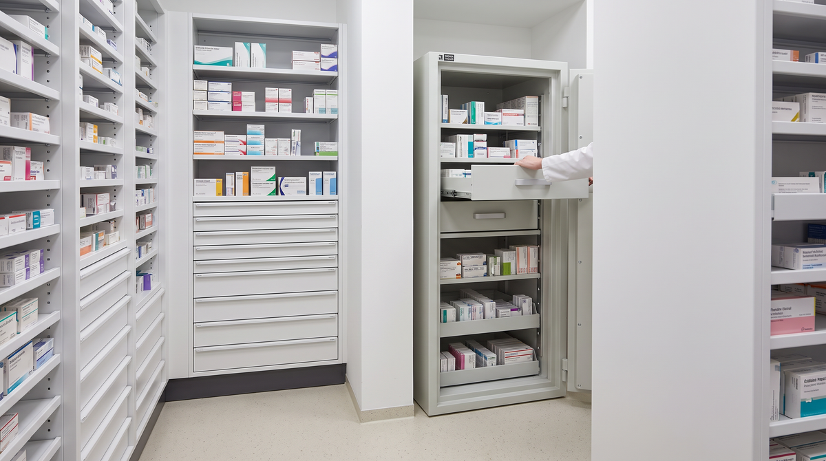 BTM-Tresor Hera im Apotheken-Backoffice