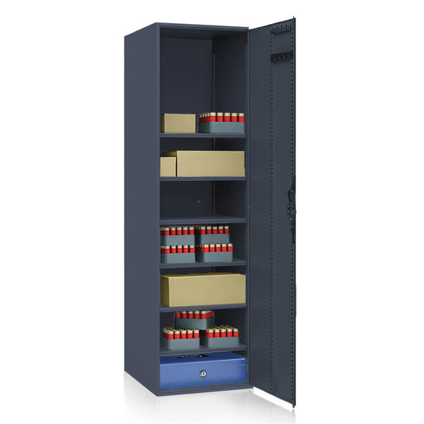 Atelli 130 - armadio per munizioni (130 x 37 x 42 cm) – Grigio grafite