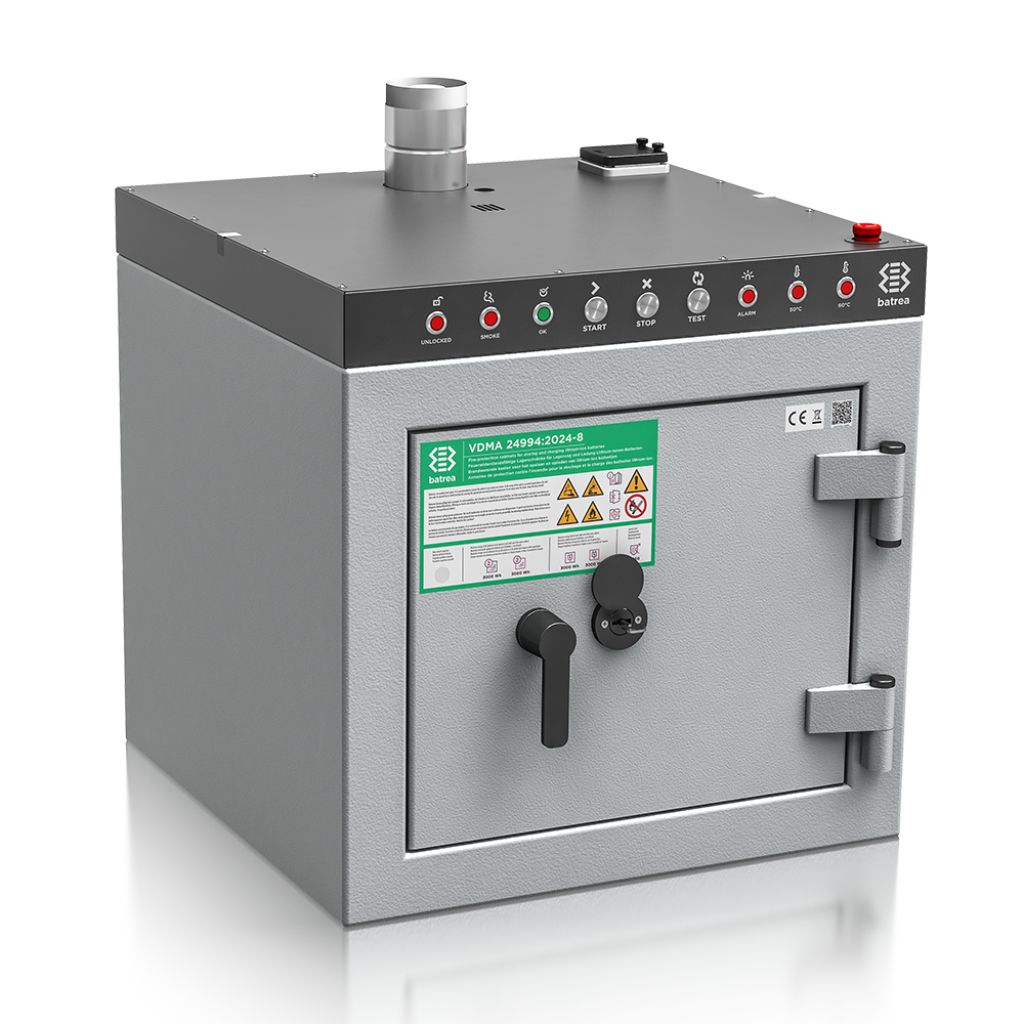 Batrea 70/1 - Akkutresor I/O 30 Minuten (VDMA 24994) - (70 x 71 x 70cm)