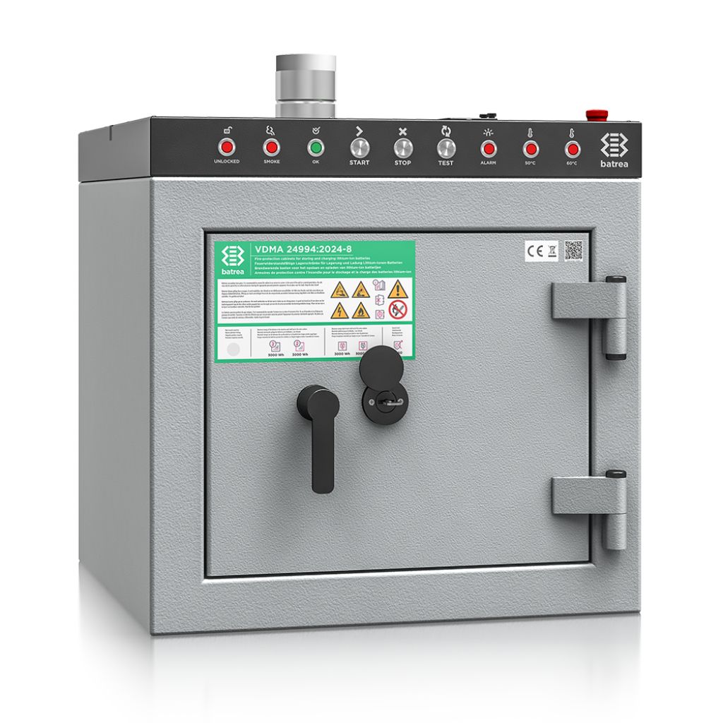 Batrea 70/2 - Akkutresor I/O 60 Minuten (VDMA 24994) - (70 x 71 x 70cm)