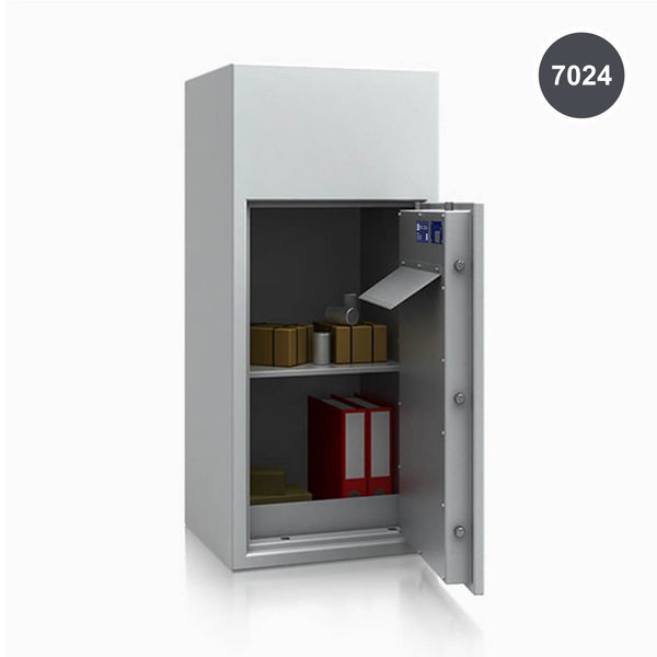 Thanus 130H - Deposittresor Klasse D-3 [EN-1143-2] - Einwurf hinten (130 x 59 x 55cm) – Graphitgrau