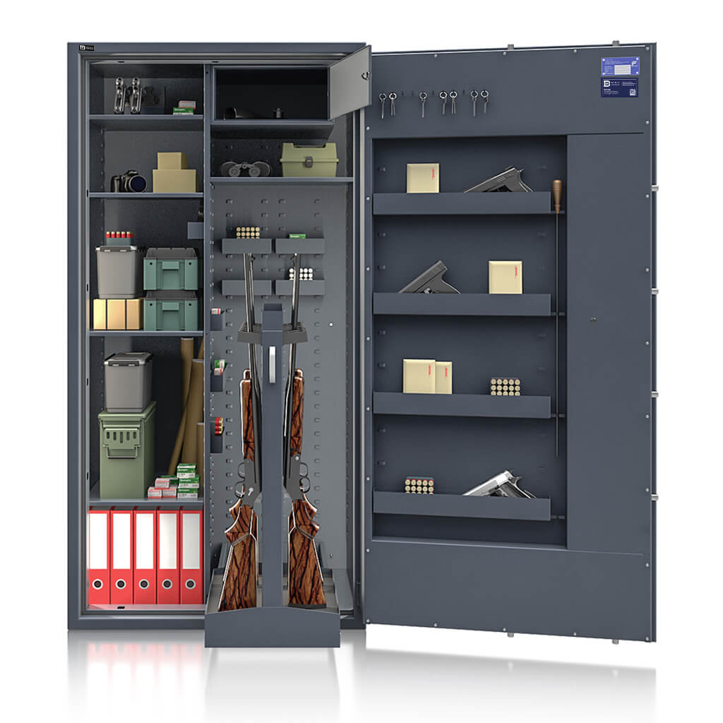 Hathor 18L - Waffenschrank Klasse 1 (185 x 94 x 56 cm), Widerstandsgrad 1