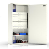 Hera 180 Plus - BTM Tresor Grad 1 (EN1143-1) mit 7 Schubladen - (182 x 87 x 49,5cm), Widerstandsgrad 1