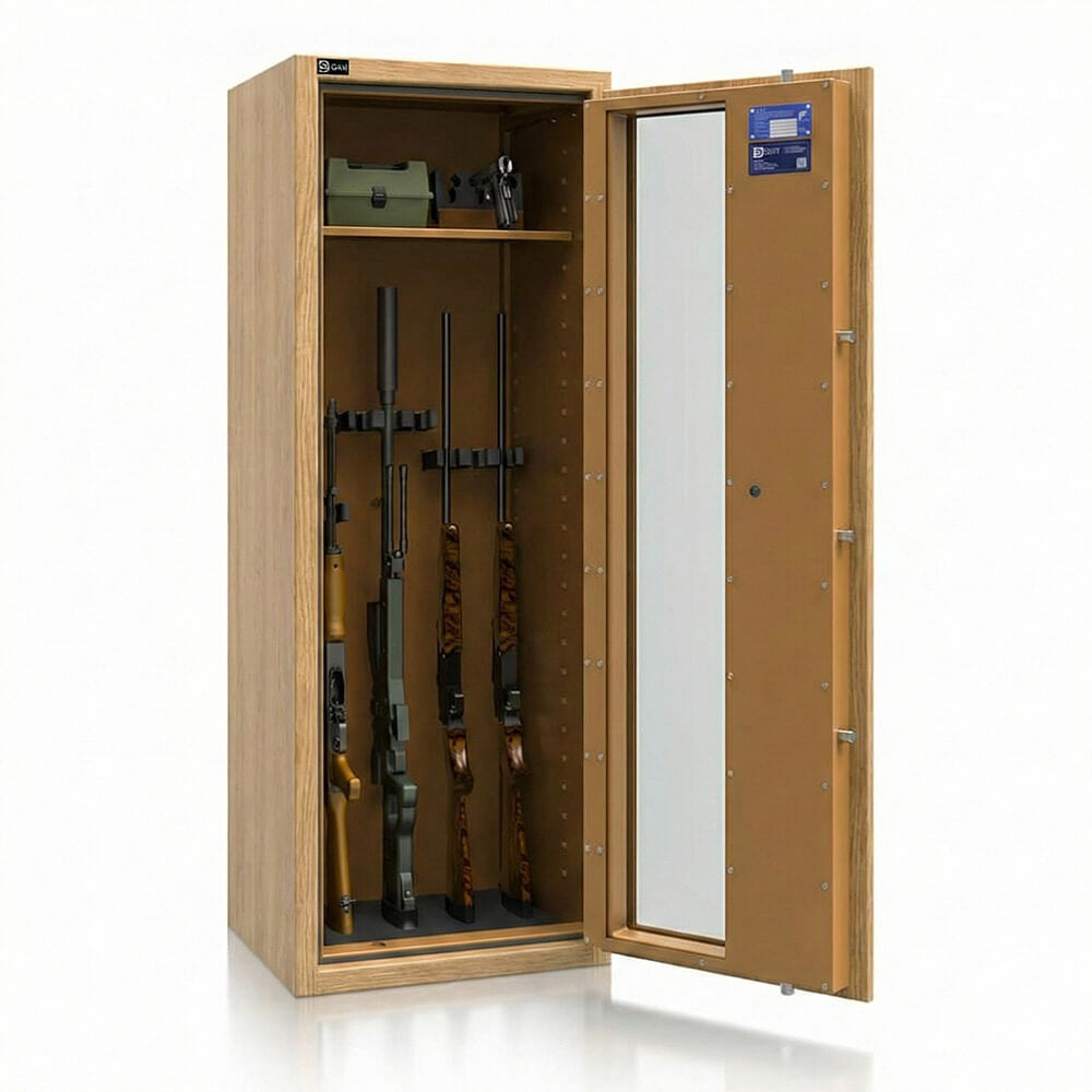 Pontus 9 - Waffenschrank mit Glas [EN1143-1] - (150 x 55 x 45cm)