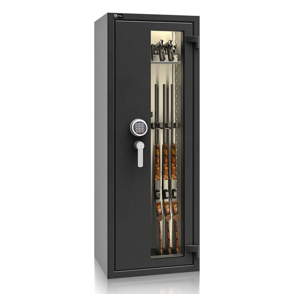 Pontus 9 - Waffenschrank mit Glas [EN1143-1] - (150 x 55 x 45cm)