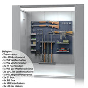 Melos 100 - Waffenraum Grad 1 [EN 1143-1] - (220 x 250 x 102cm), Widerstandsgrad 1
