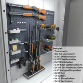 Melos 100 - Waffenraum Grad 1 [EN 1143-1] - (220 x 250 x 102cm), Widerstandsgrad 1