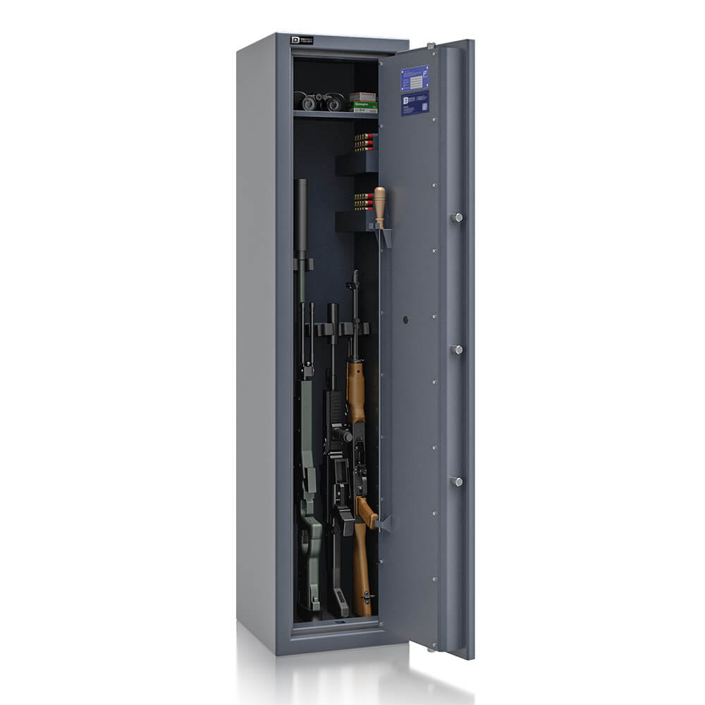 Santus 5-1 - Waffenschrank Klasse N/0 (EN1143-1) - (150 x 35 x 35cm), Widerstandsgrad N/0