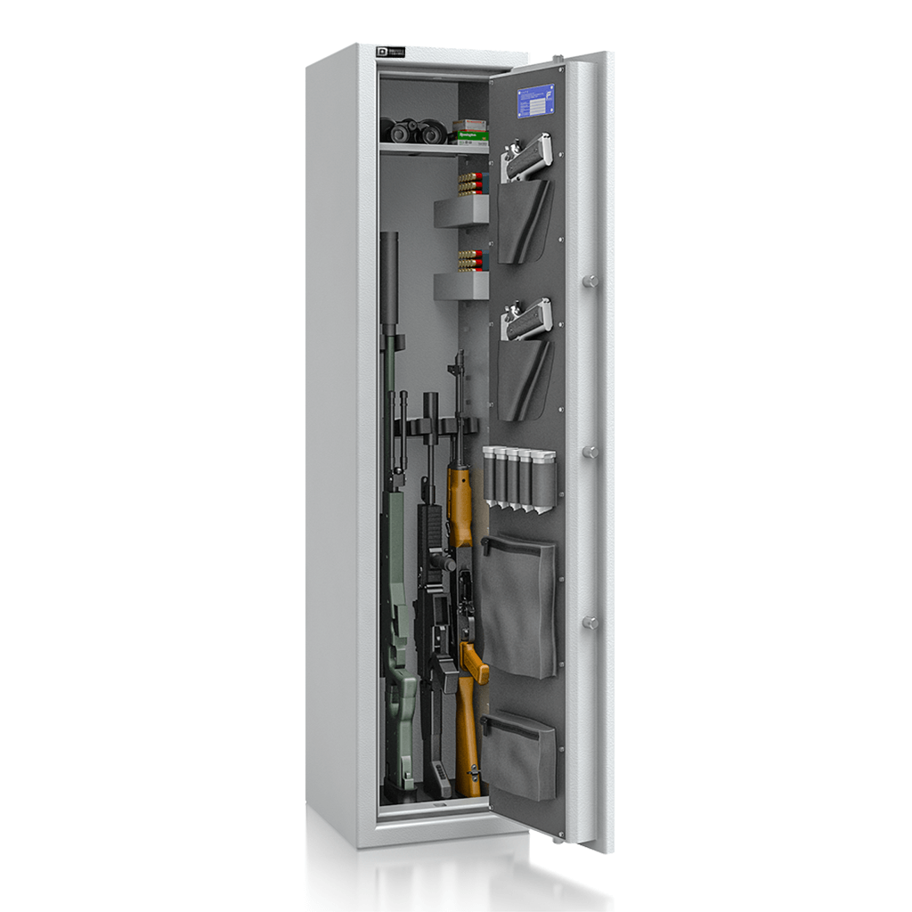 Santus 5-1 - Waffenschrank Klasse N/0 (EN1143-1) - (150 x 35 x 35cm), Widerstandsgrad N/0
