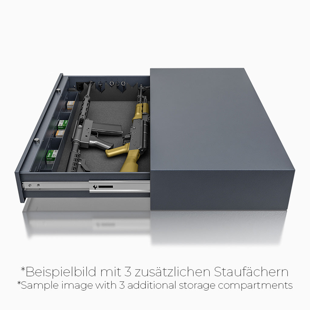 Varex 100 - Waffenschrank Schublade Sicherheitsstufe S1 - (17,5 x 100 x 50), Sicherheitsstufe S1