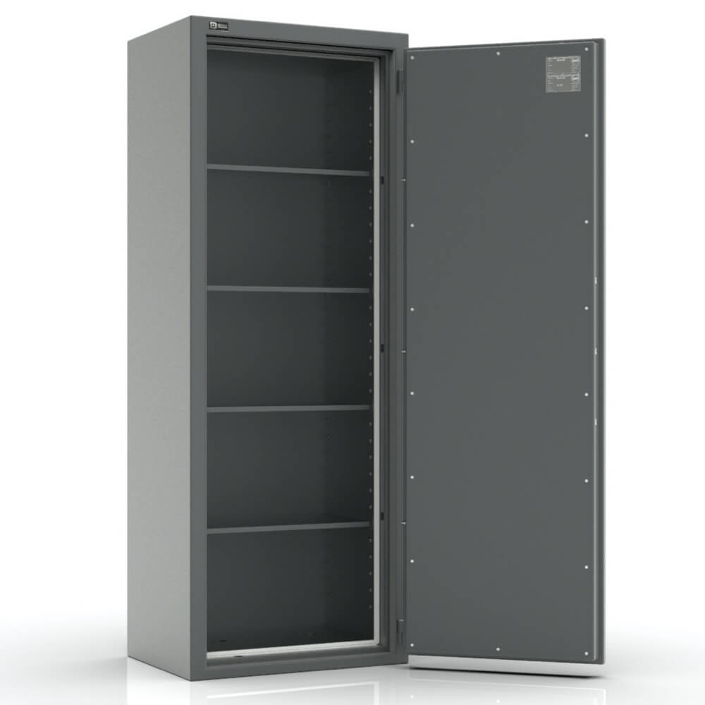 Zelos 190 - feuerfester Dokumentenschrank (187 x 70 x 51cm), Sicherheitsstufe S1
