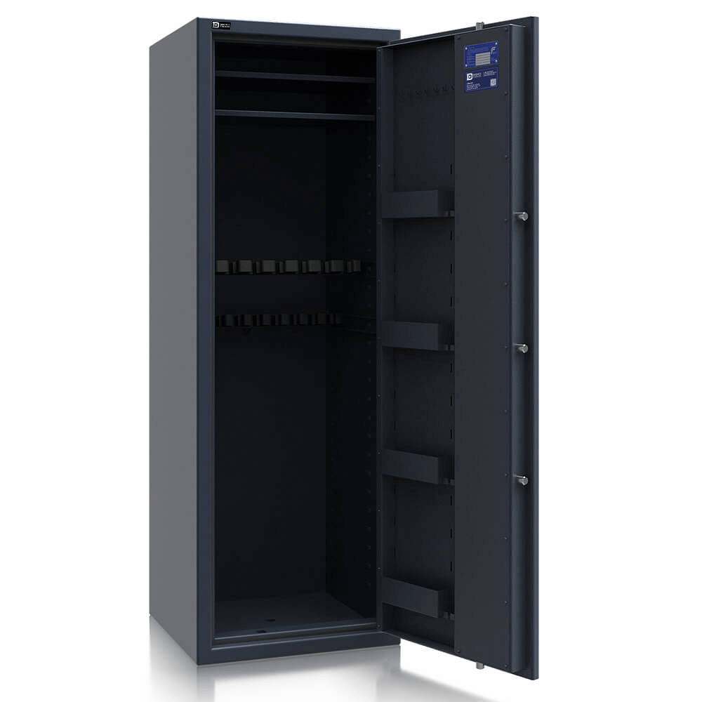 Zeus 16-2L - Waffenschrank Klasse N/0 (EN1143-1) - (160 x 55 x 50cm), Widerstandsgrad N/0