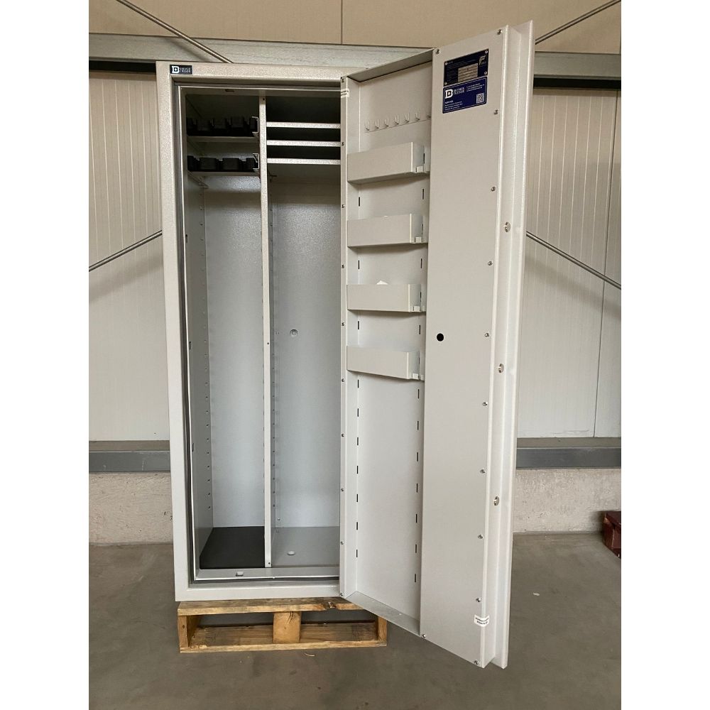 Kombi Waffenschrank Faunus 7 - Klasse N/0 (EN1143-1)-Lichtgrau-Doppelbartschloss Einzelstück