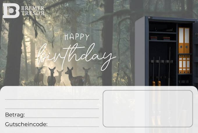 Geschenkkarte für Geburtstage von Jägern